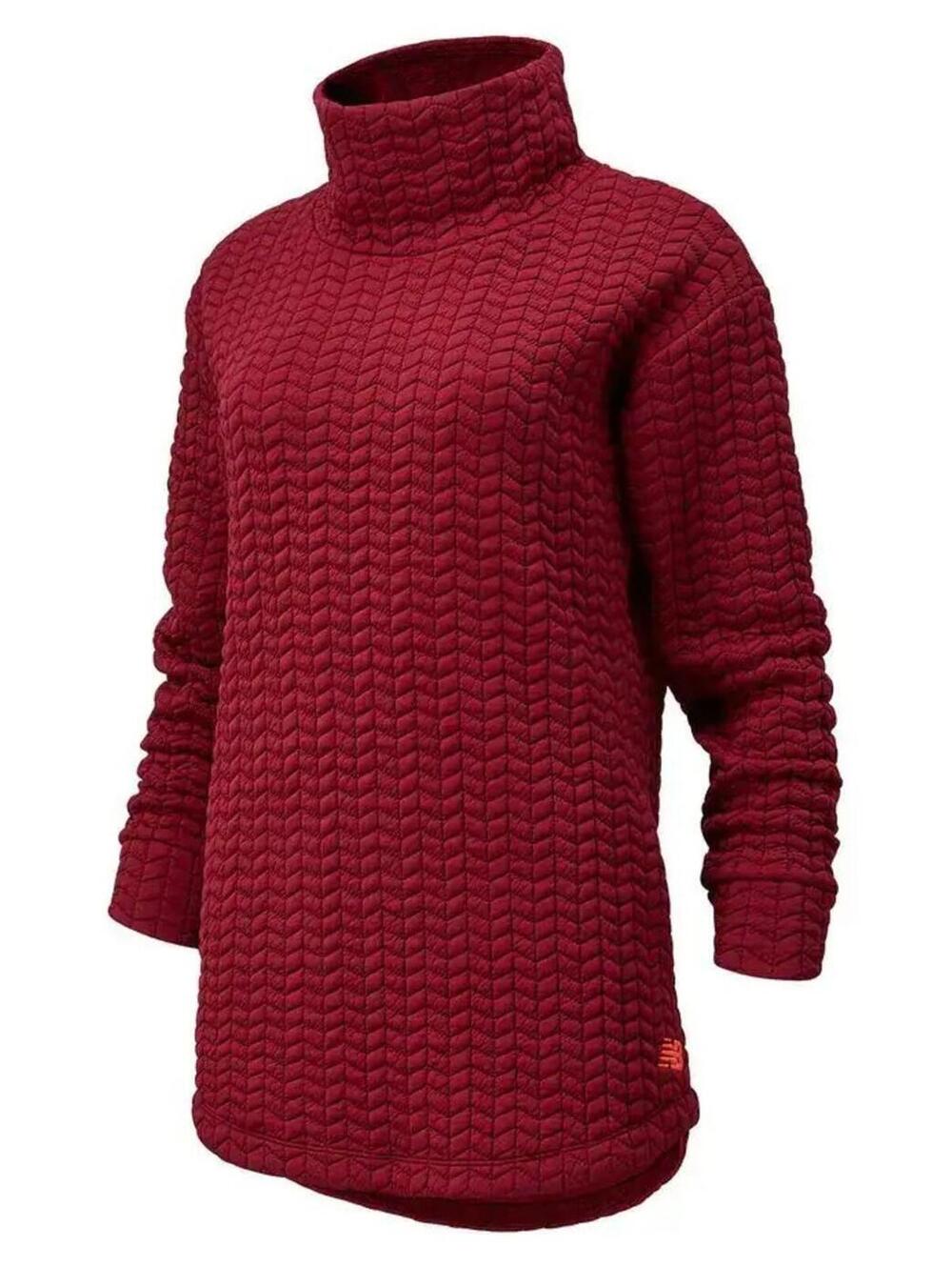 NB Heat Loft Quilted Tunic Top Burgandy Sz XS Excellent Condition